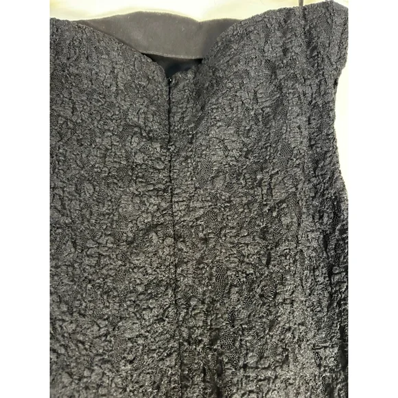 NWT 2021 ZARA Black Strapless Lace Midi Dress S - Picture 6 of 12